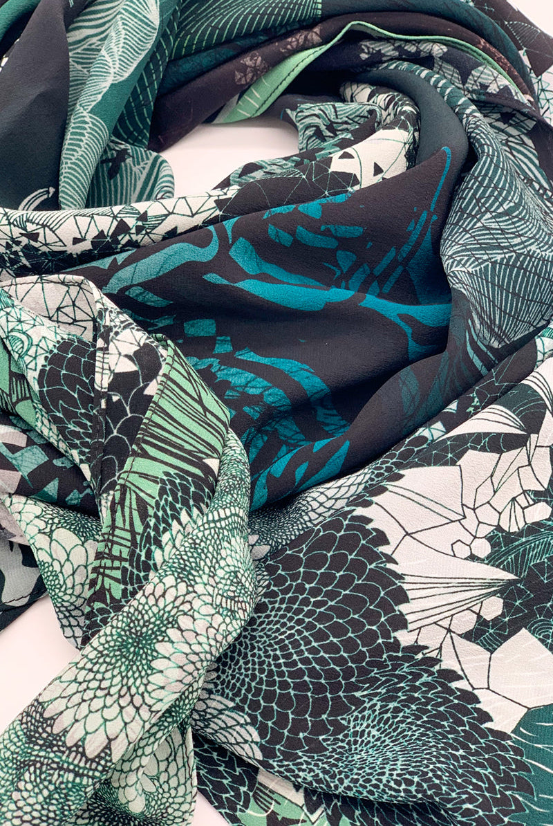 sophie darling new moon crepe de chine scarf large close