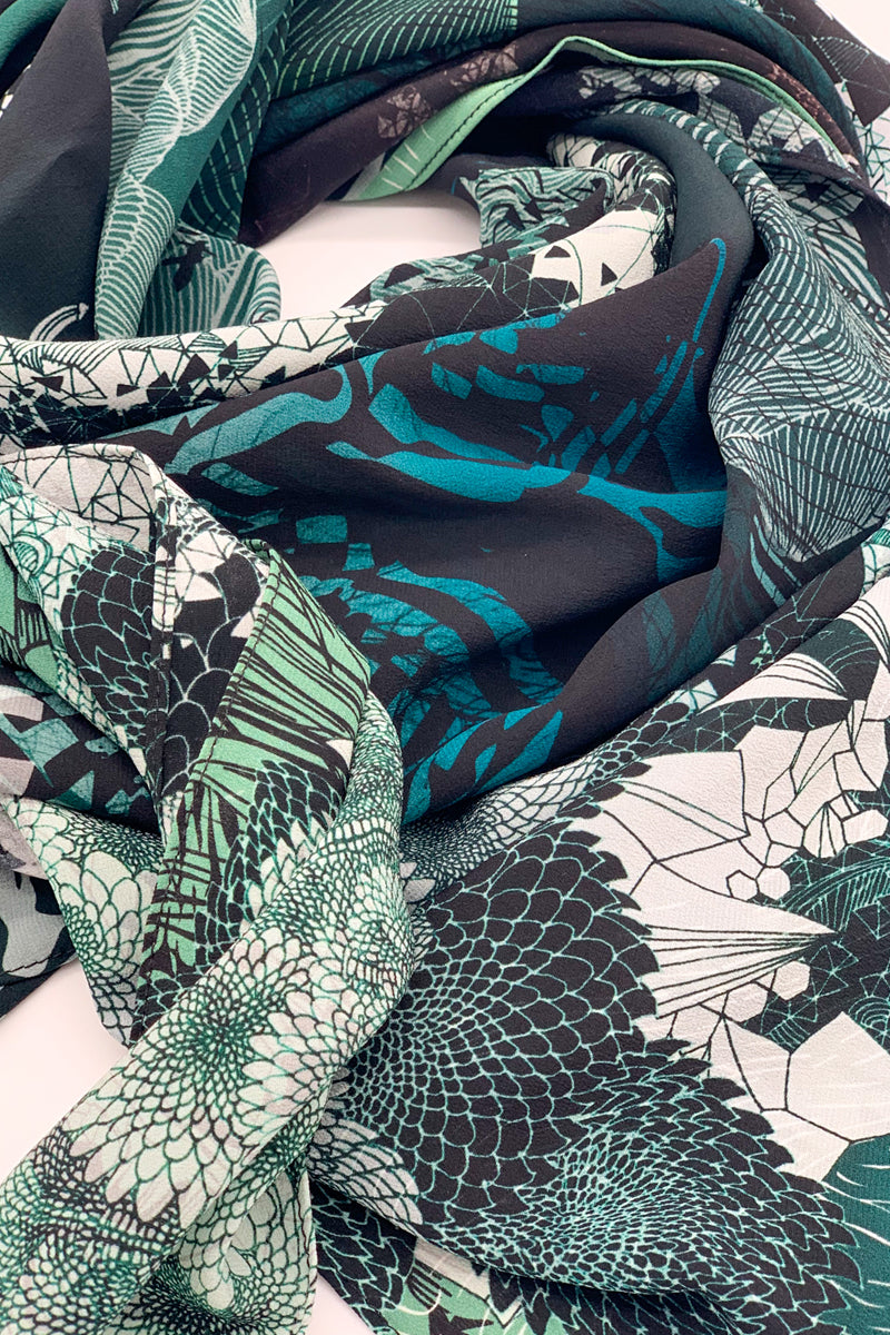 sophie darling new moon crepe de chine scarf large close