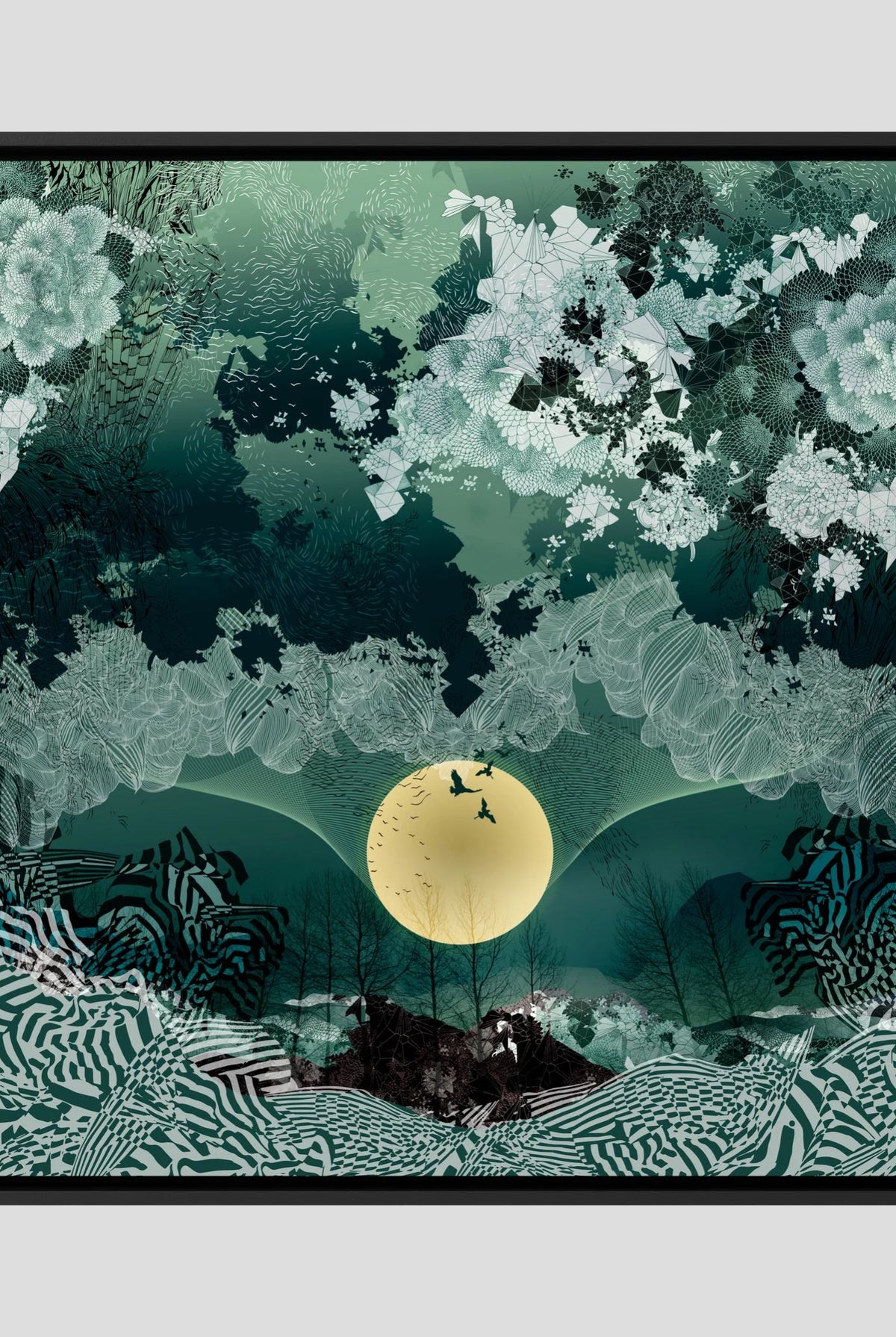 New Moon Canvas Print - Square