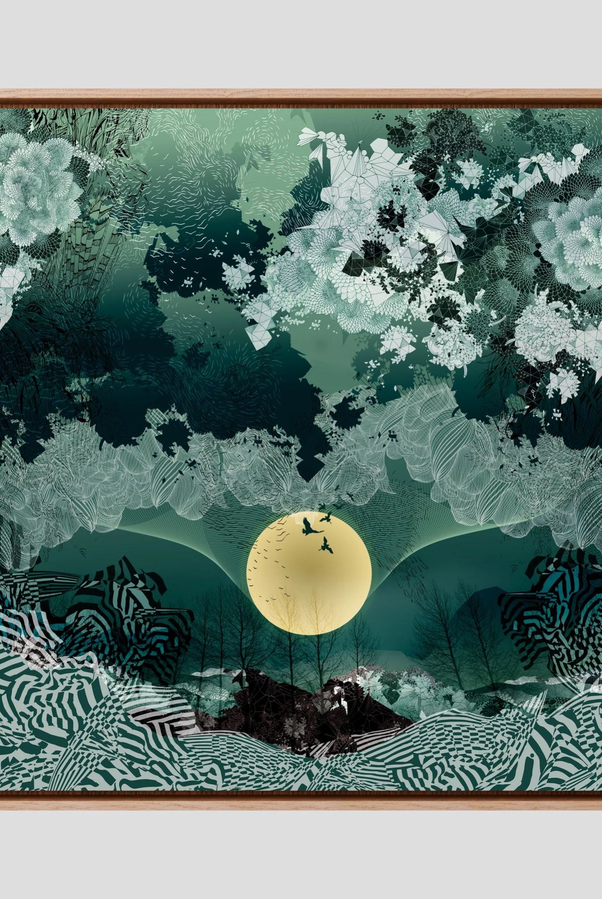 New Moon Canvas Print - Square
