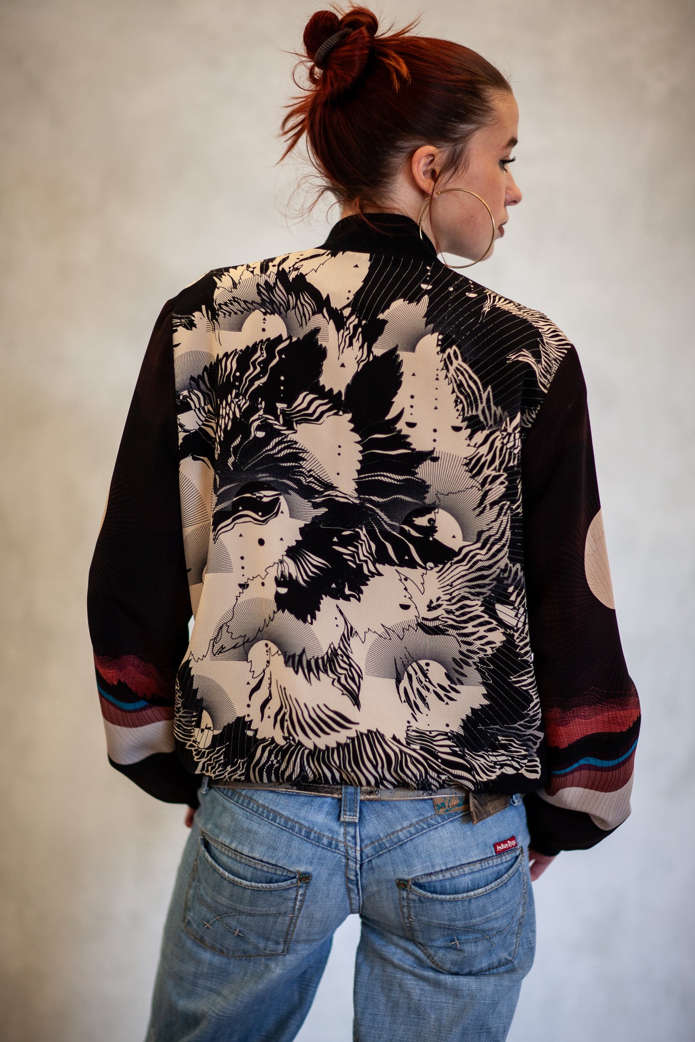 Silk Bomber Jacket | Printed Jacket | Women | Sophie Darling