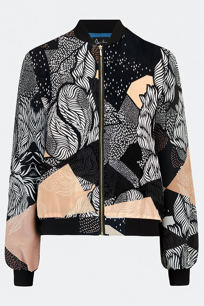 Farrow Silk Bomber Jacket