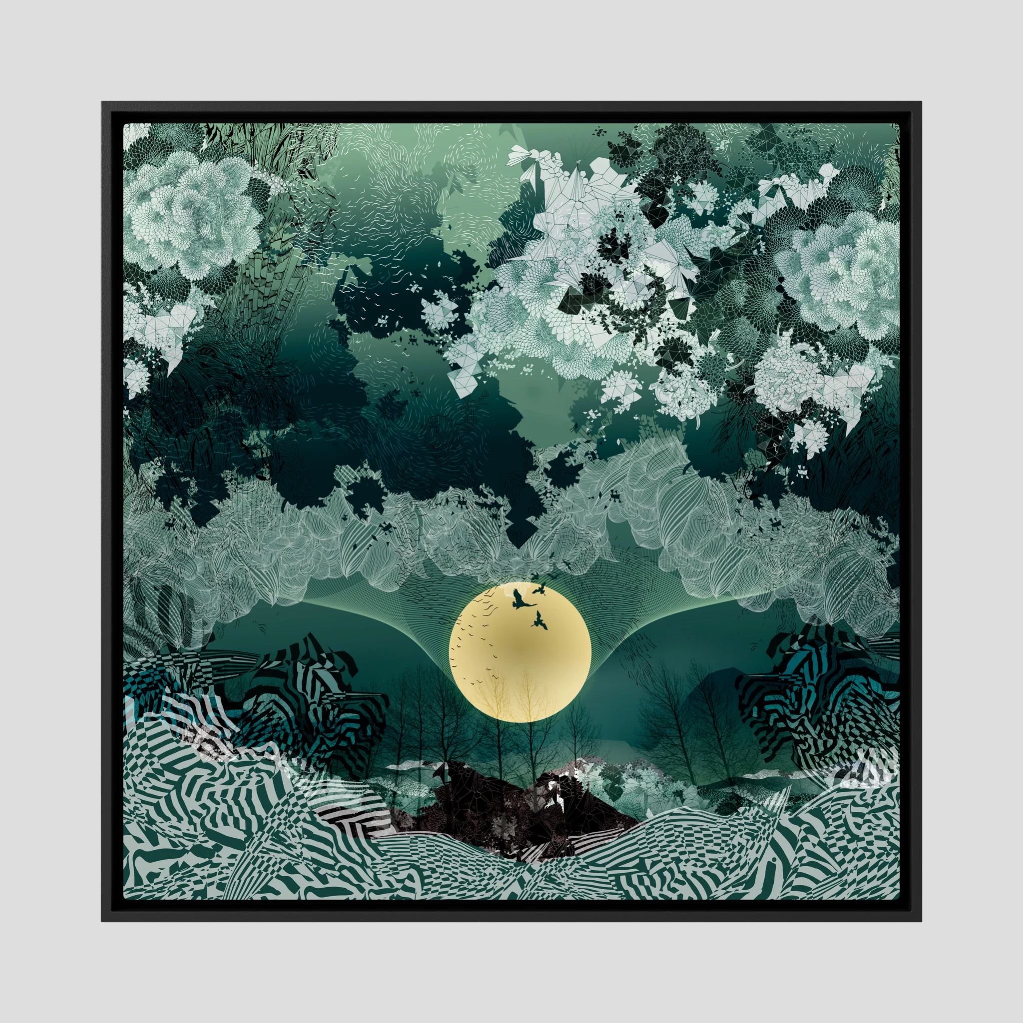 New Moon Canvas Print - Square