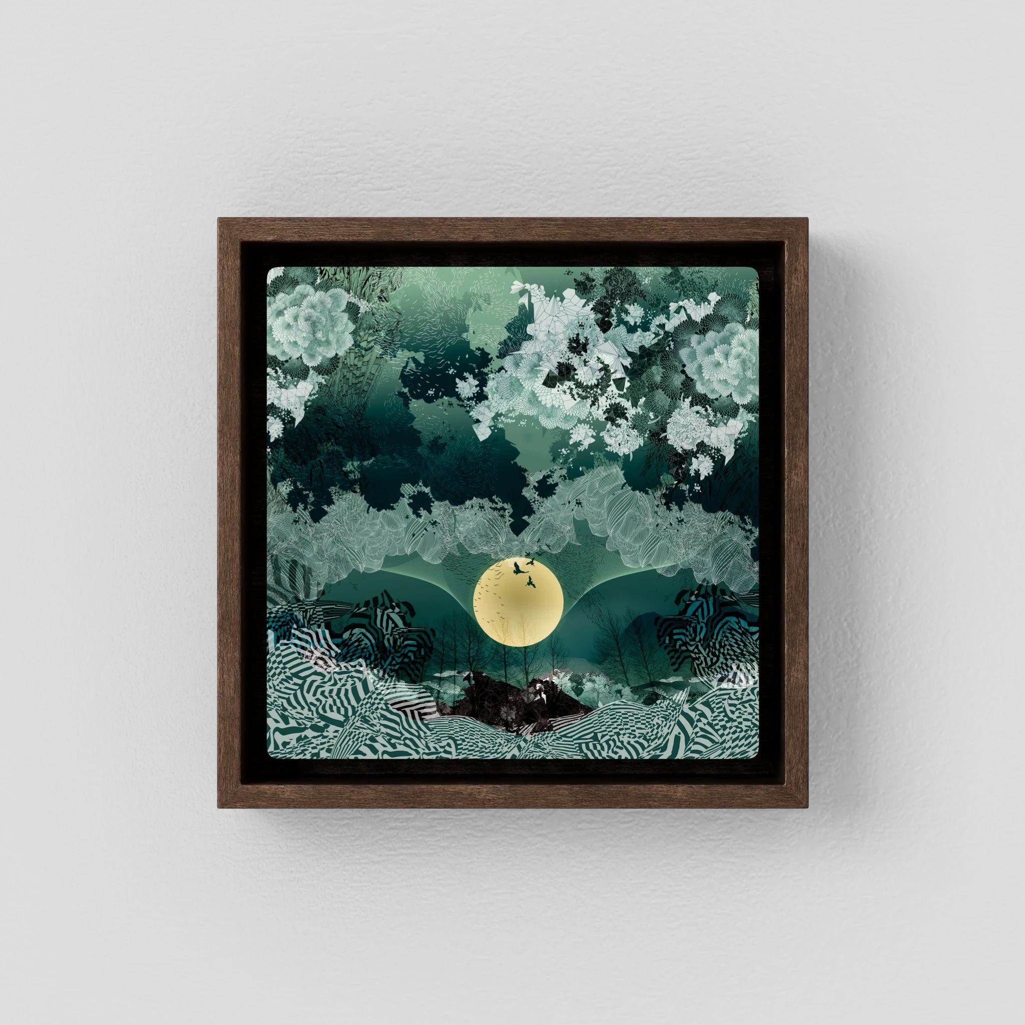 New Moon Canvas Print - Square