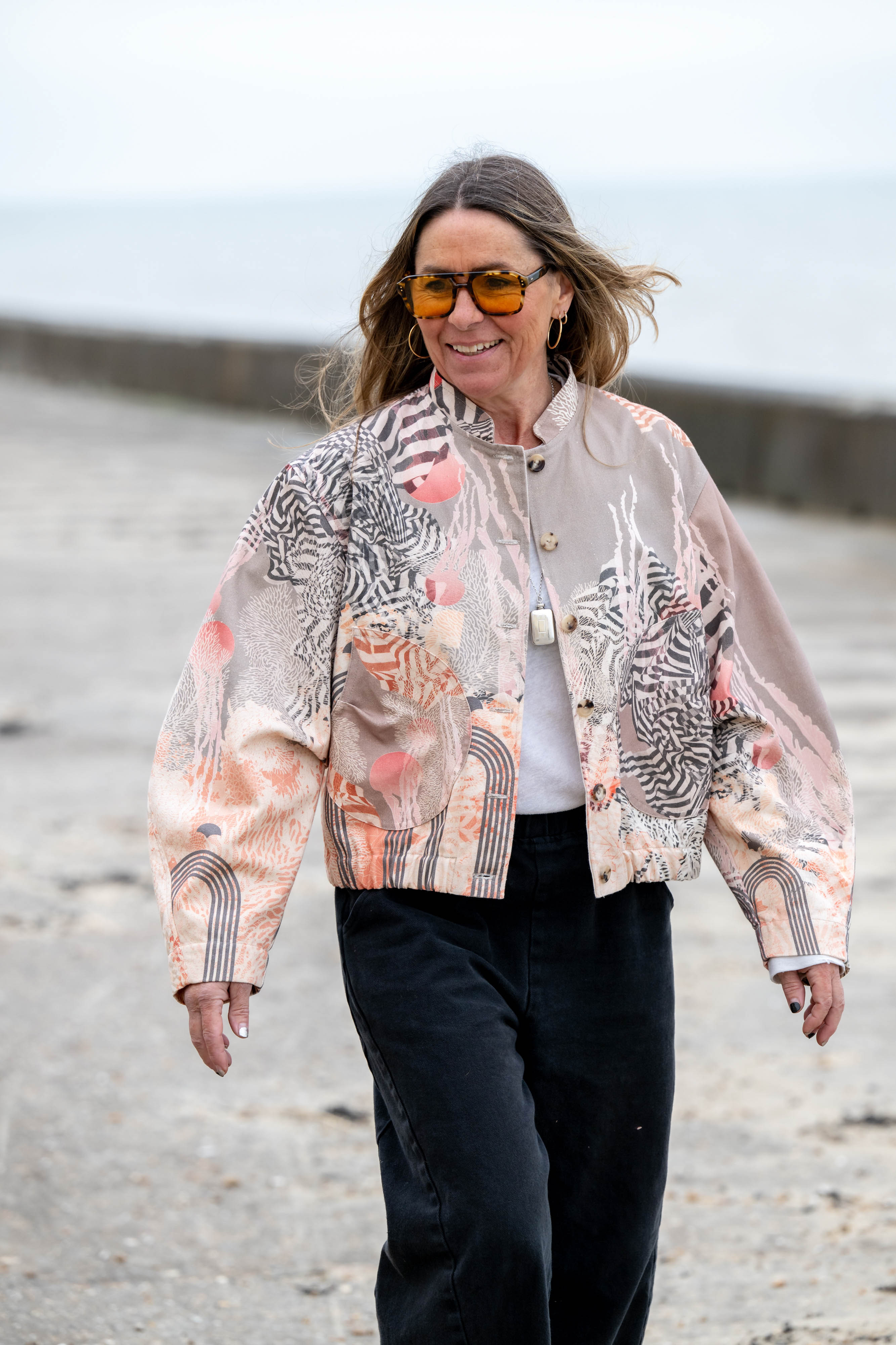 Cotton bomber jacket UK ethical slow fashion Sophie Darling