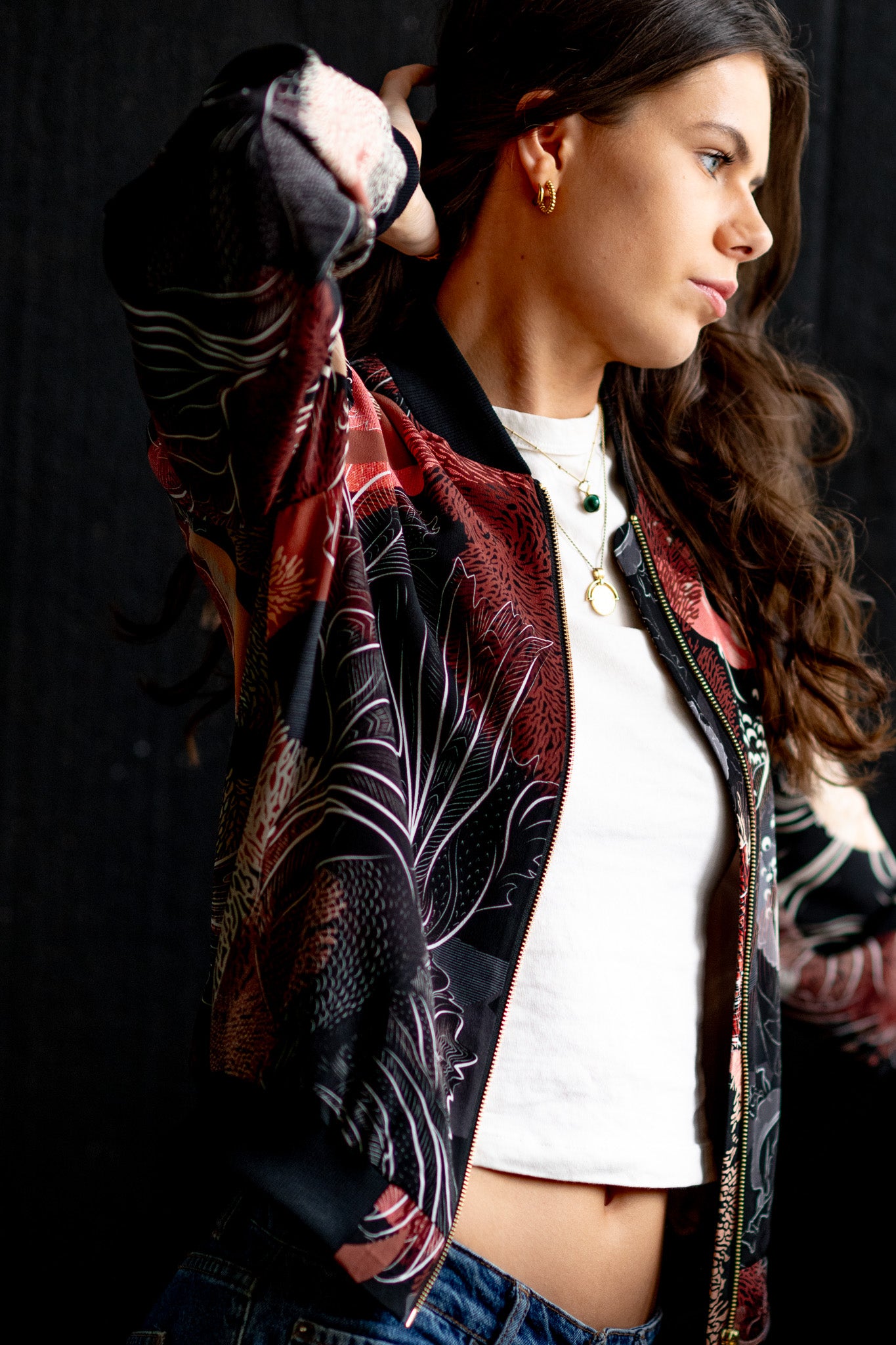 Silk moto jacket online