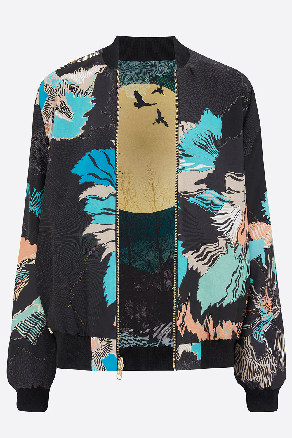 SILK REVERSIBLE BOMBER